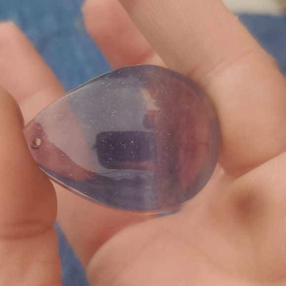 New Rainbow Fluorite Teardrop Pendant. - Picture 2 of 9